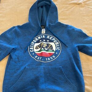Fifth Sun Blue California Republic Bear Hoodie